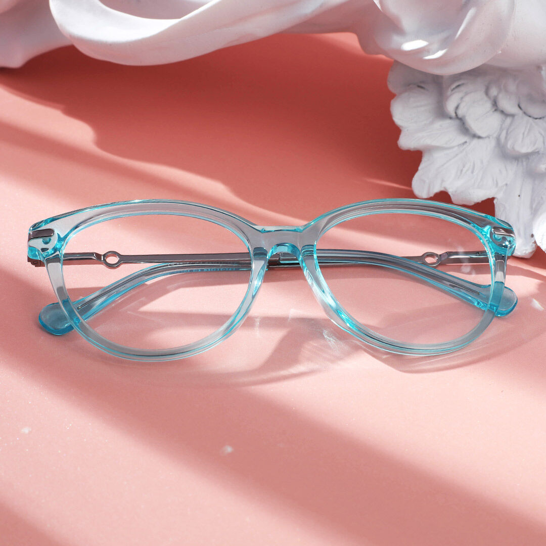 Elva Cat Eye Blaue Brille