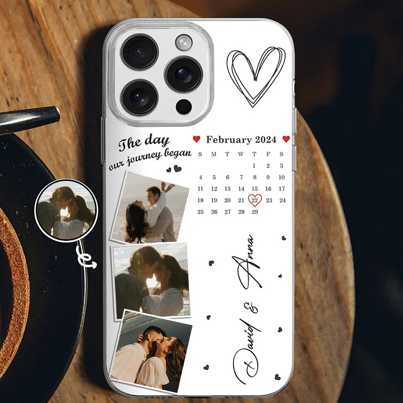 Personalized Mobile Phone Customized Couple Photo And Date Gift For Anniversary
