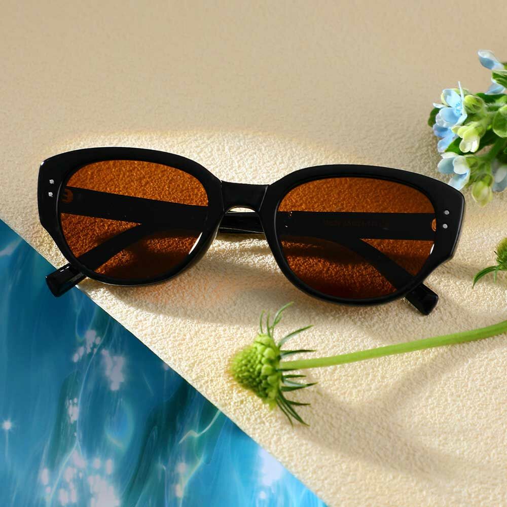 Occhiali da Sole Lorraine Cat Eye Marrone