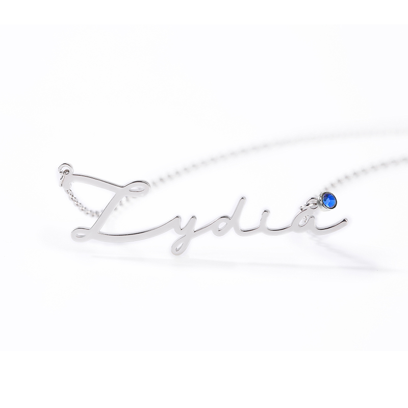 "It Is Me" Personalized Signature Style Name Necklace