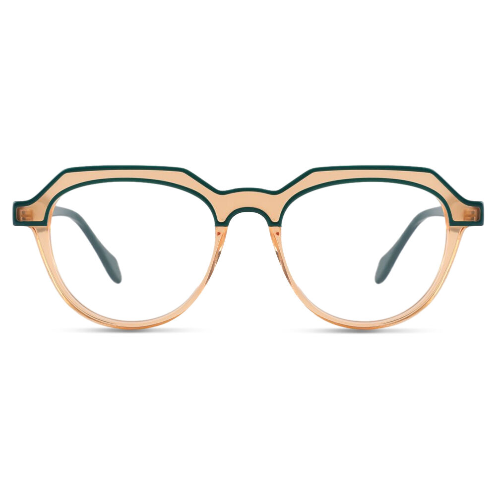 Bauer Runde Orange Brille