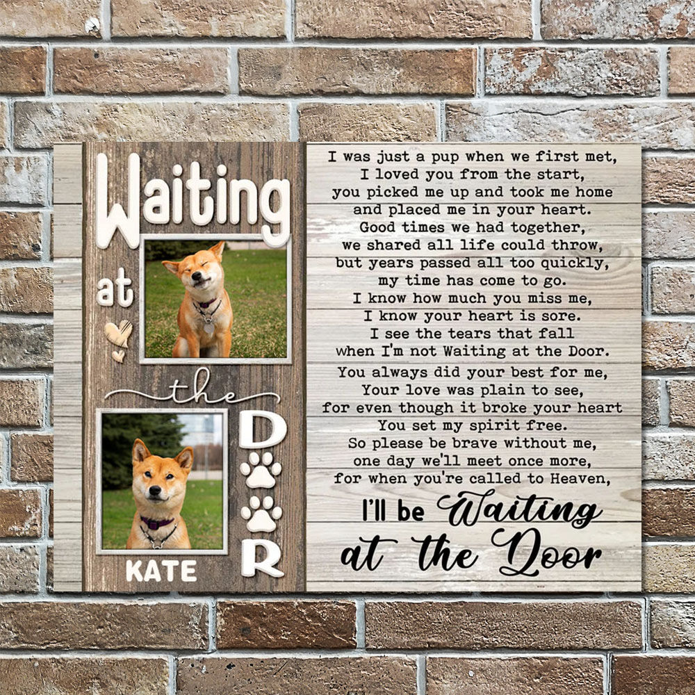 Personalized Picture Canvas Wall Art Creative Present for Pet Lover "I Know Your Heart"