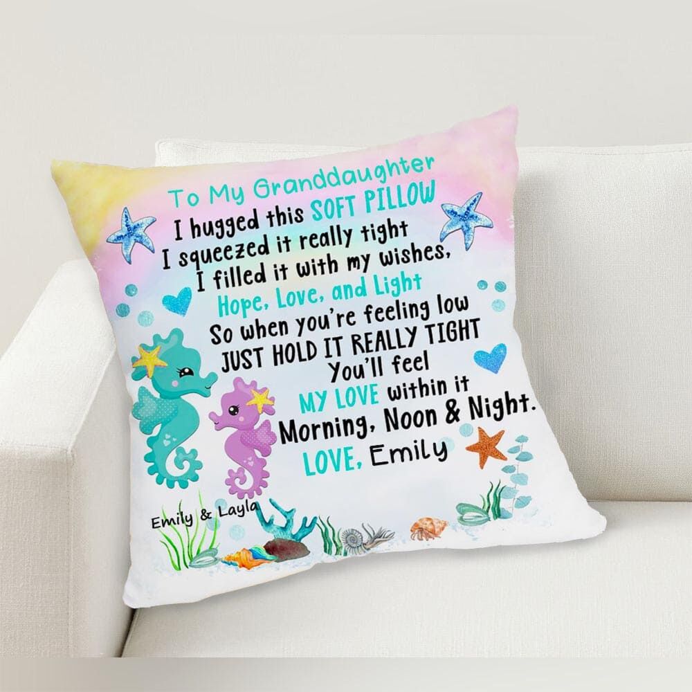Personalized Pillows with Sea Animal Prints Make Great Birthday Gifts for Kids