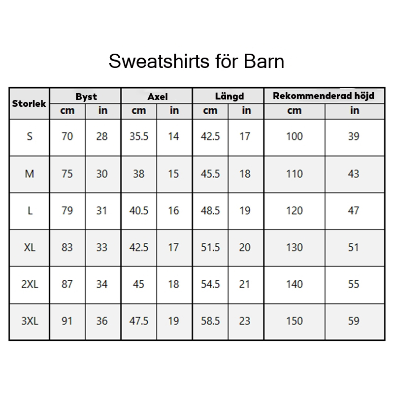 Personlig sweatshirt för barn med namn och ålder Varm present till barn