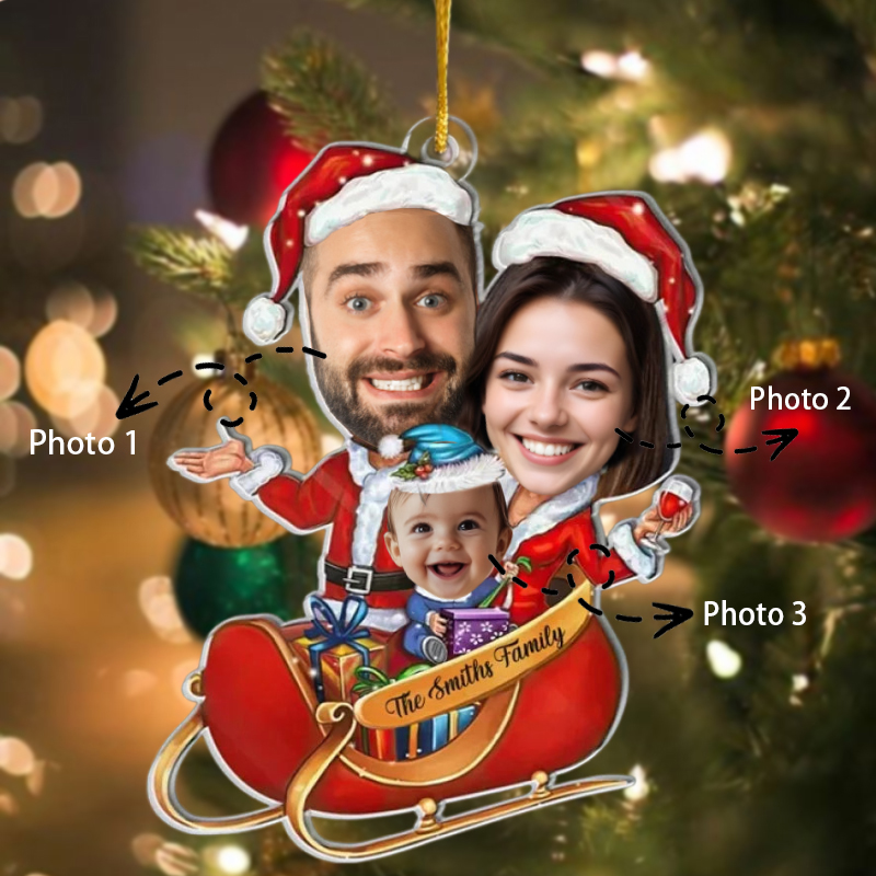 Adornos navideños personalizados Fotos familiares personalizadas Regalos cálidos para mamá