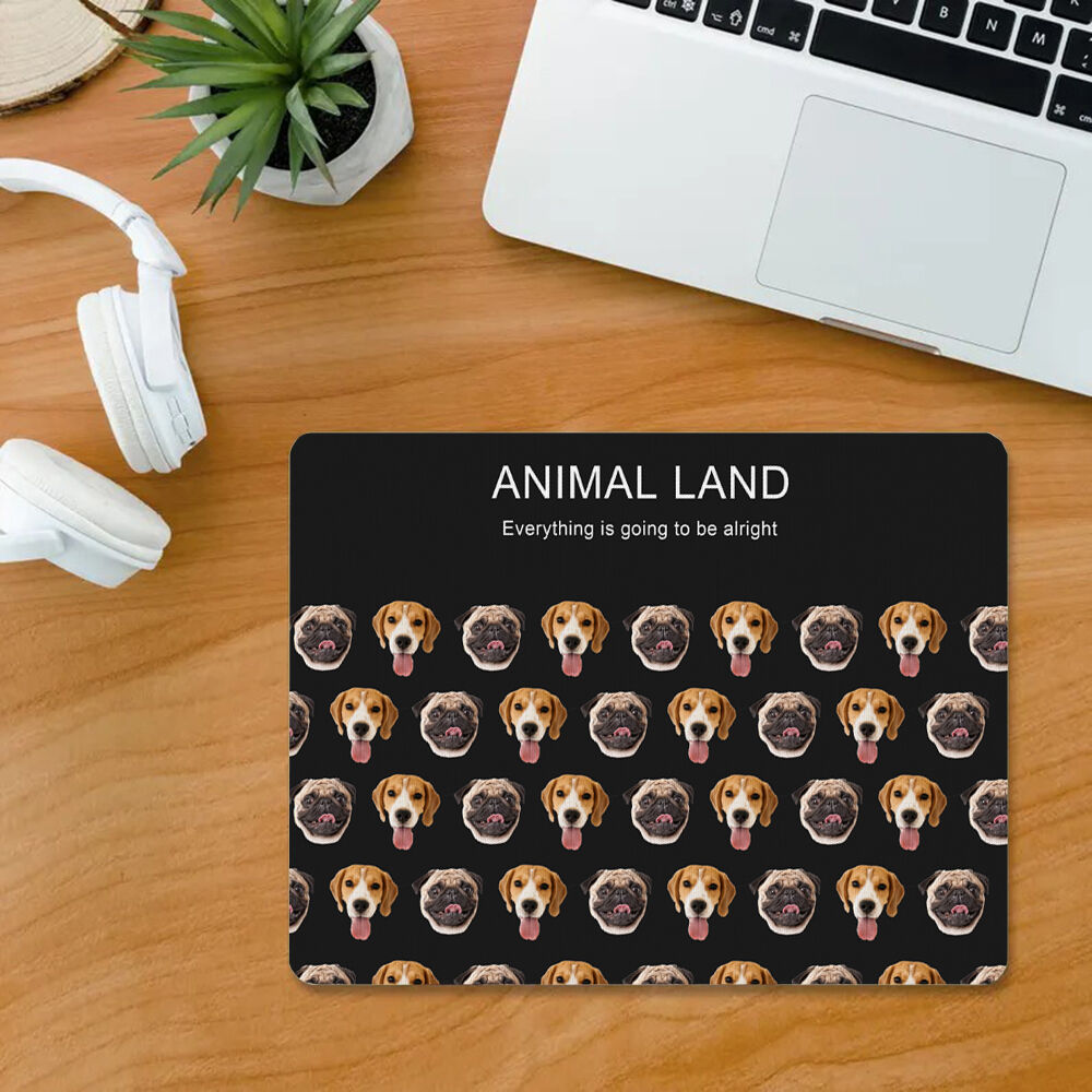 Personalized Picture Mouse Pad with Custom Text Stylish Gift for Pet Lover