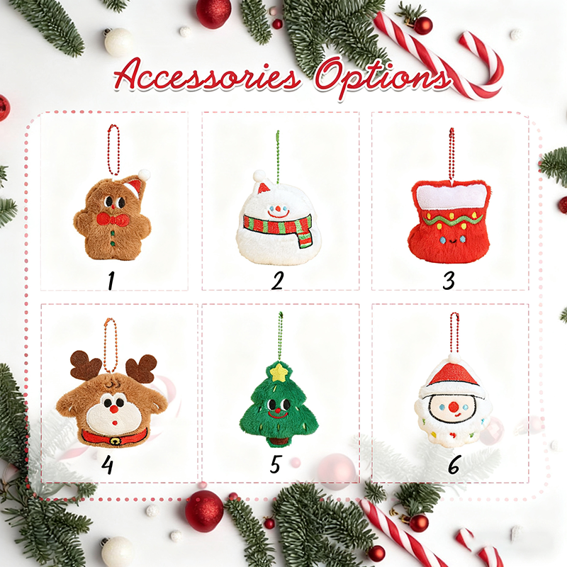 Personalisierte Weihnachtsgeschenktüte mit Namen und niedlichen Accessoires Exquisites Geschenk für Kinder