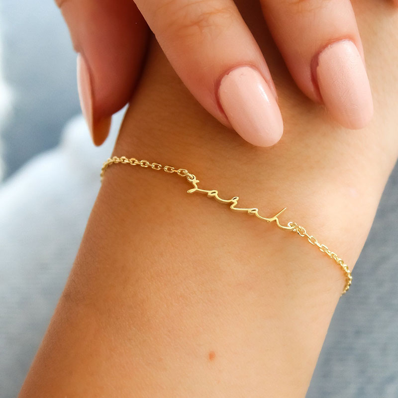 名前 ネーム ブレスレット オリジナル - Drawelry.jp