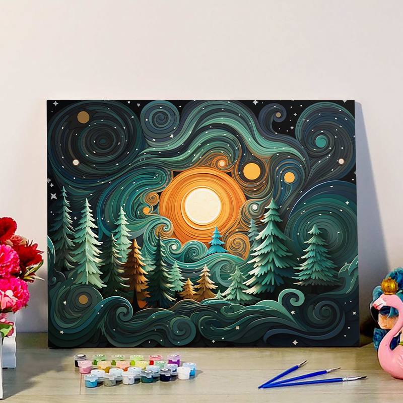 Magical World Paint By Numbers Kits Special Gift for Friend