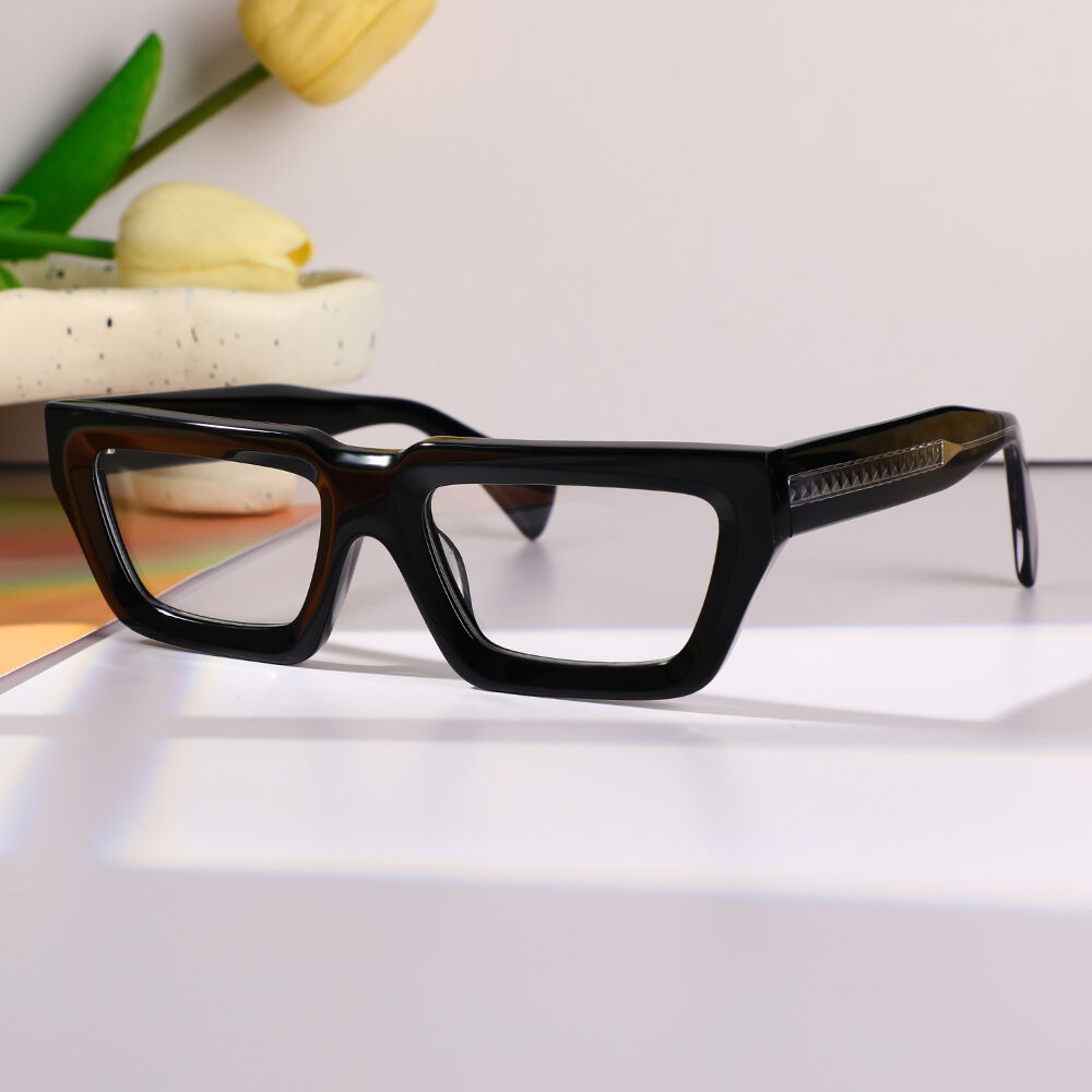 Evea Rectangle Schwarze Brille