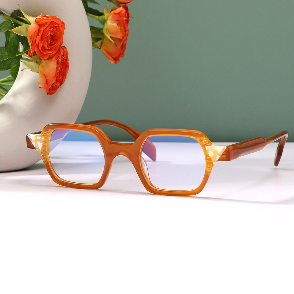Penniy Geometric Brown Glasses