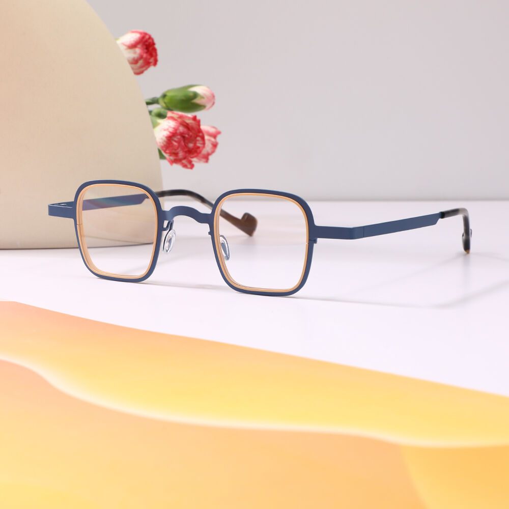 Bower Quadratische Blaue Brille