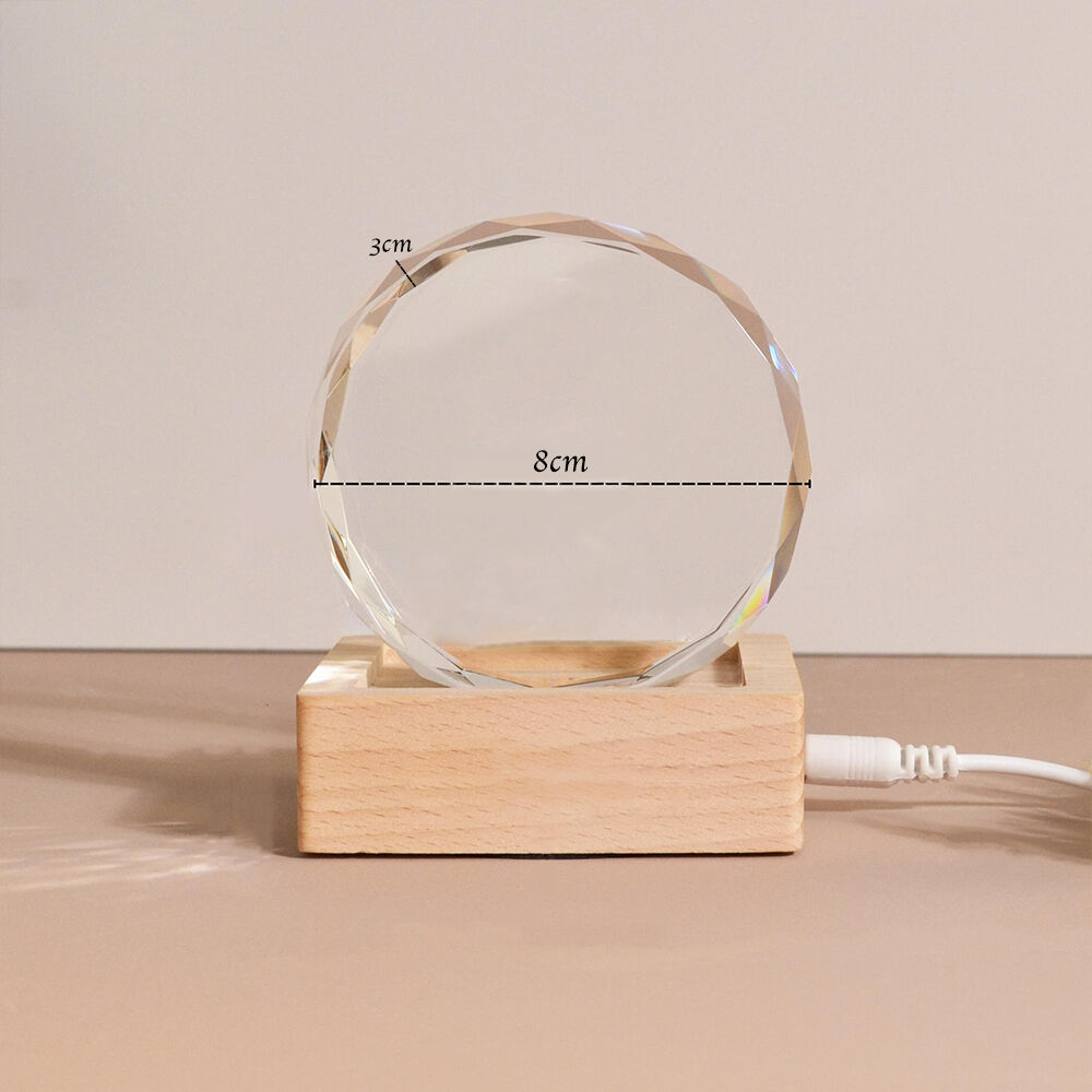 Personalized Crystal Photo with Light Base Custom Star Map Engraved Photo Frame for Anniversary