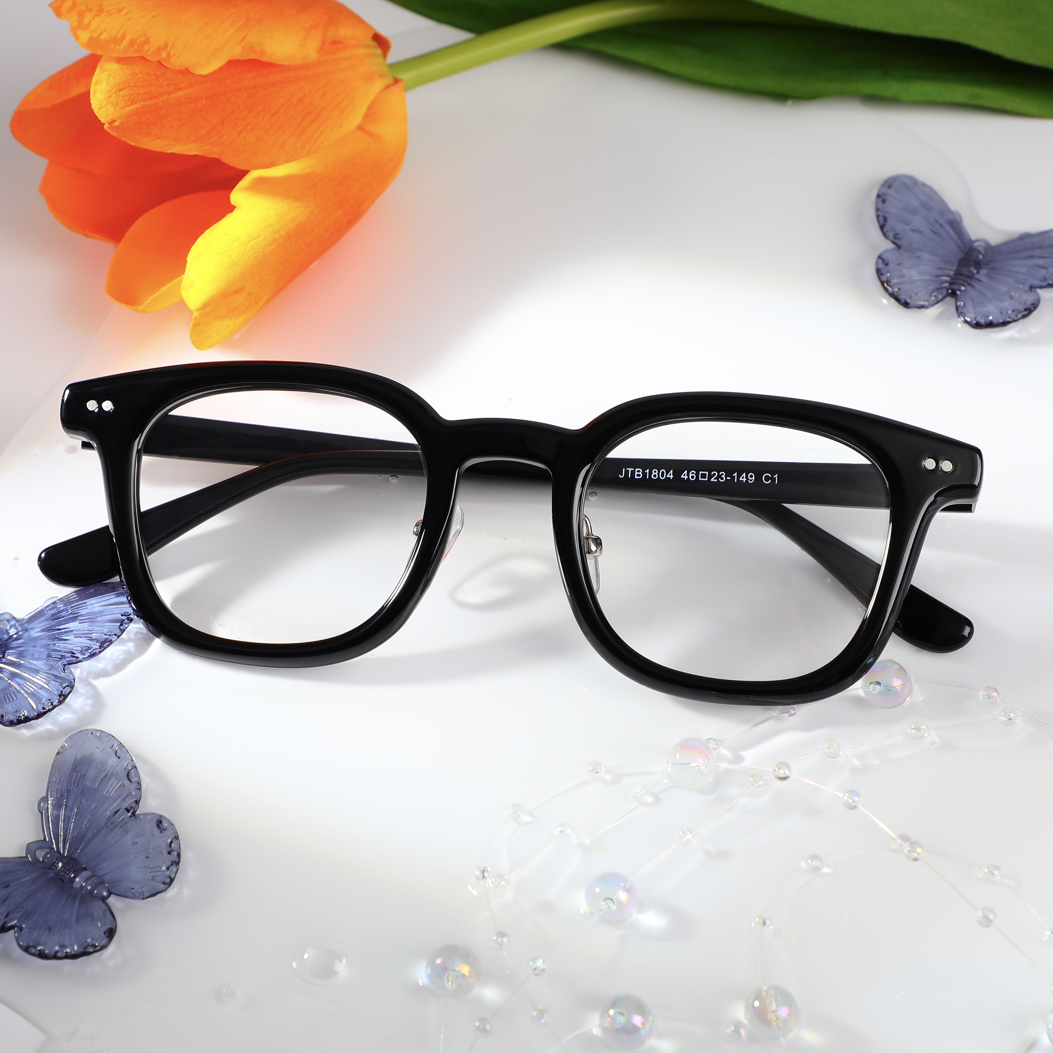 Lunettes de Vue Agnes Carré Noir