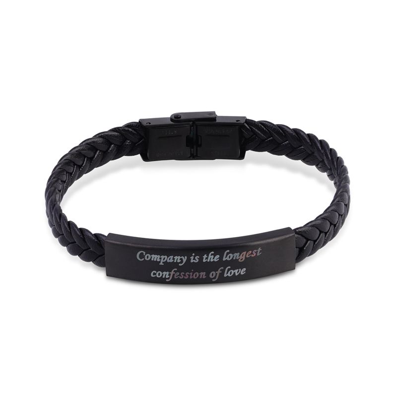 ステンレス ID プレート 刻印 メンズ ブレスレット