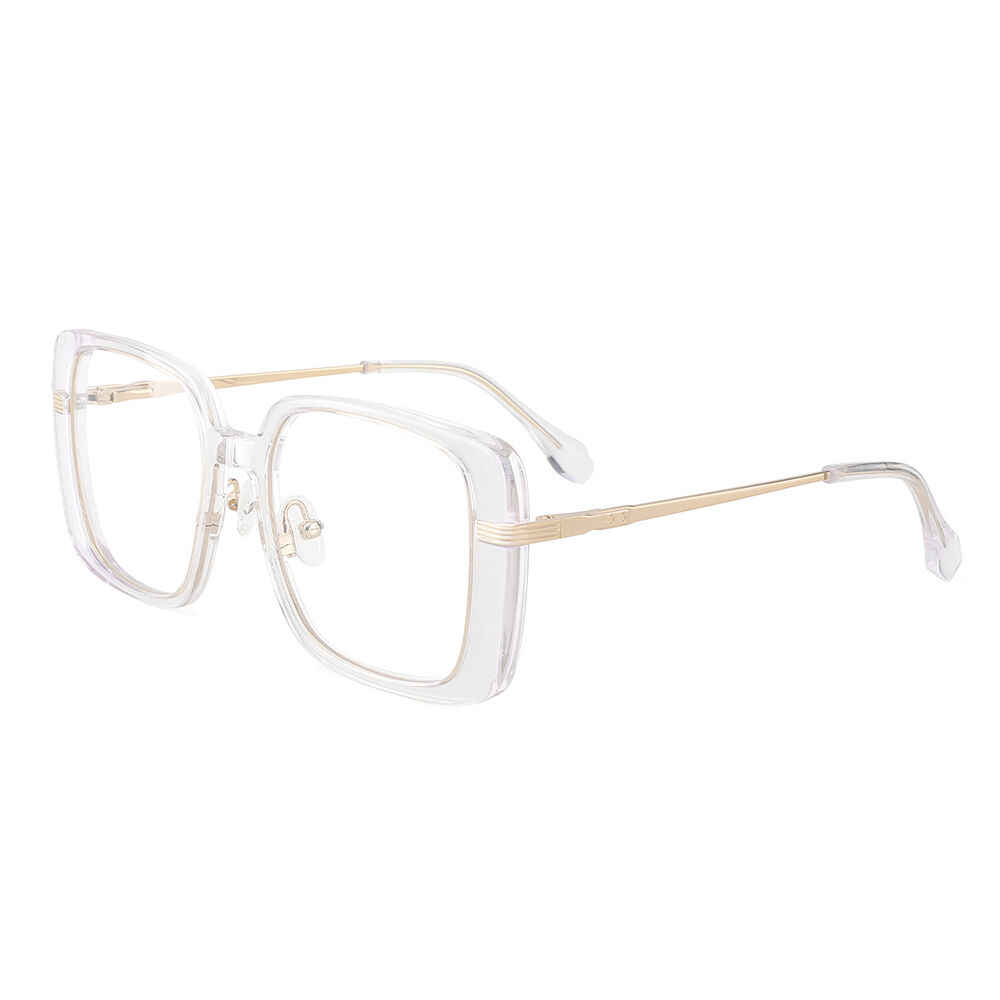 Mirror Geometric Transparent Glasses