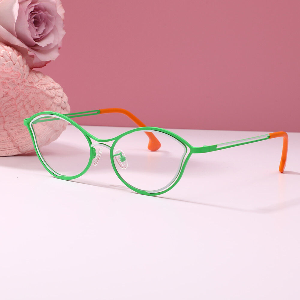 Alstol Cat Eye Green Glasses