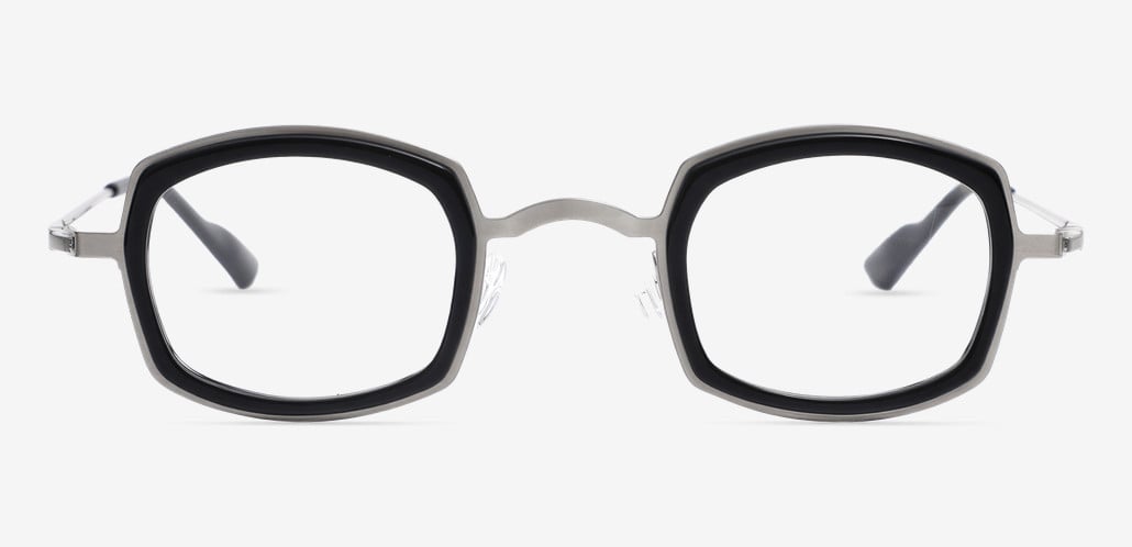 Kititie Black Geometric Glasses