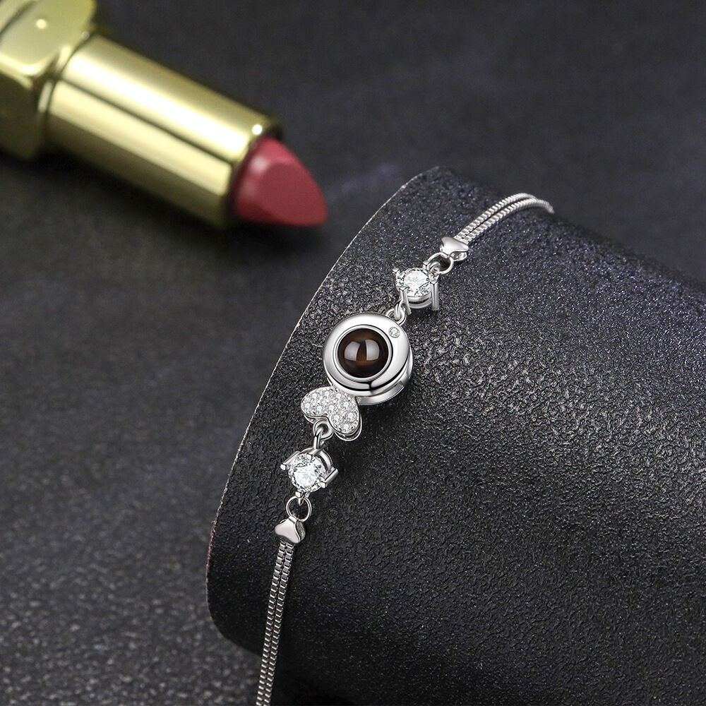 投影 写真 写真入れ ブレスレット ジルコニア