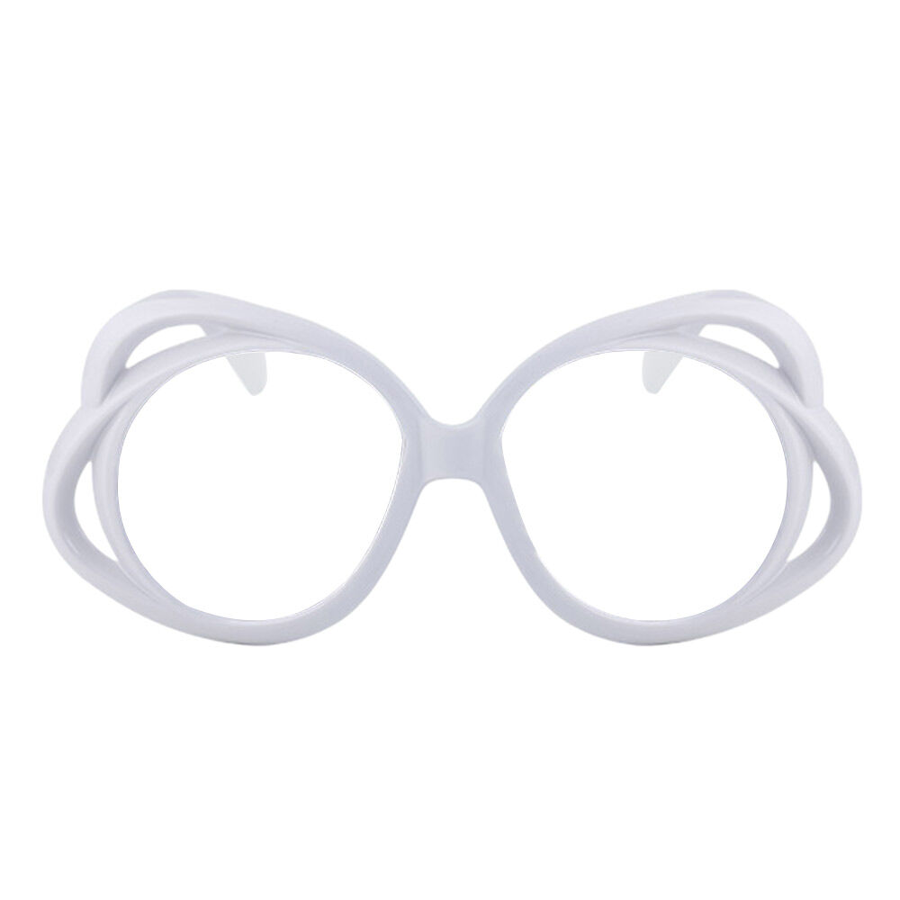 Harold Round White Glasses