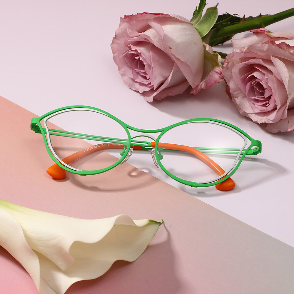 Alstol Cat Eye Green Glasses