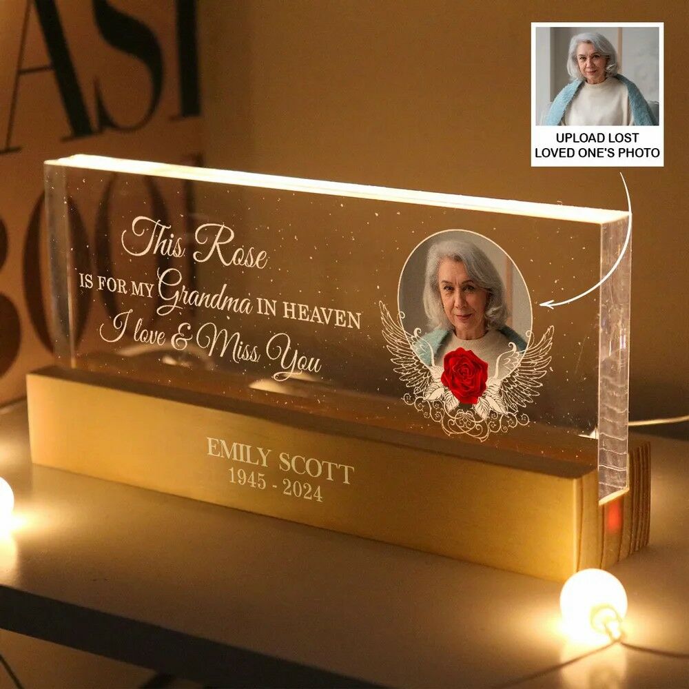 Personalized Led Lights Custom Photo Memorial Gifts For Family