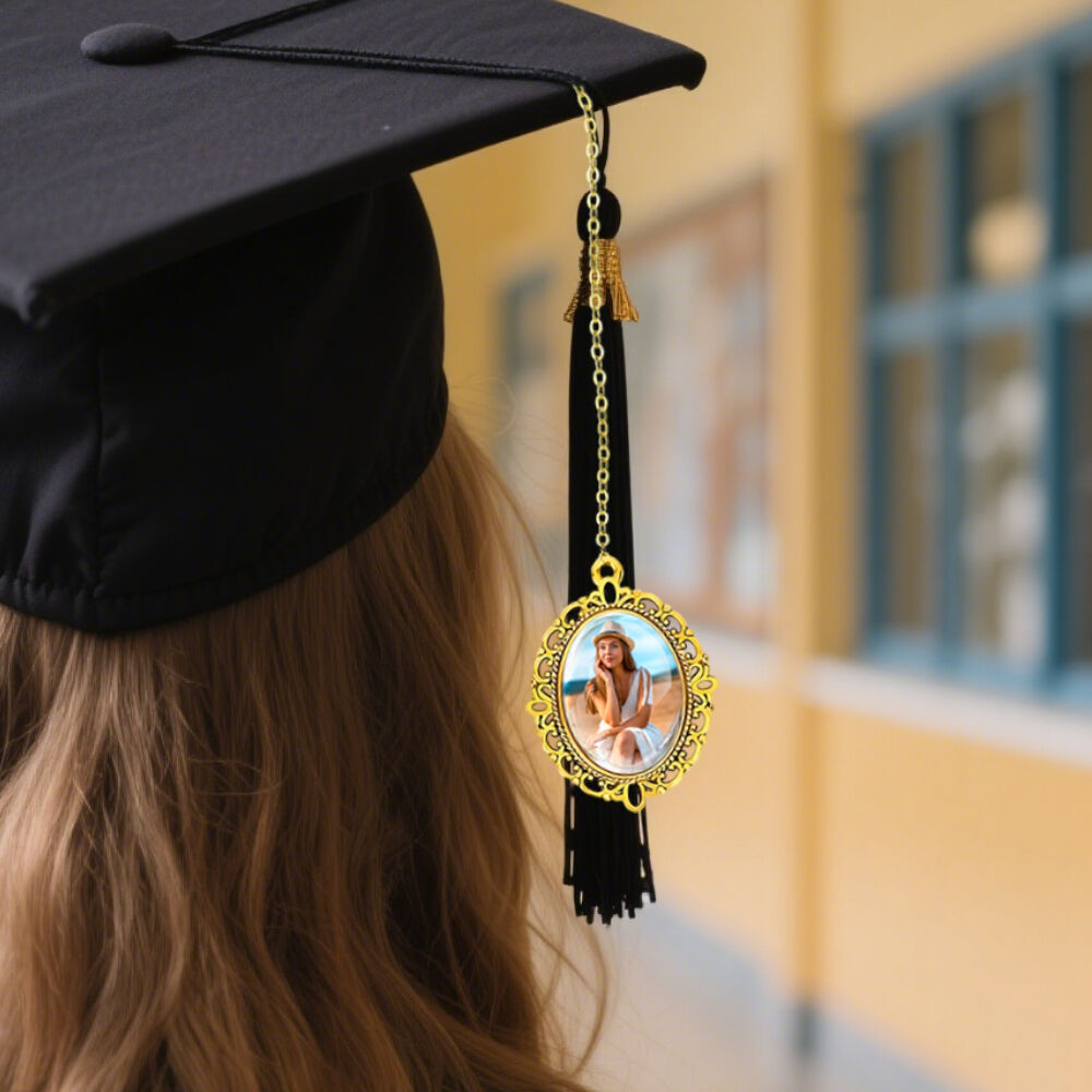 Pendentif photo personnalisé pour gland Cadeau commémoratif Mini cadre photo pour diplôme