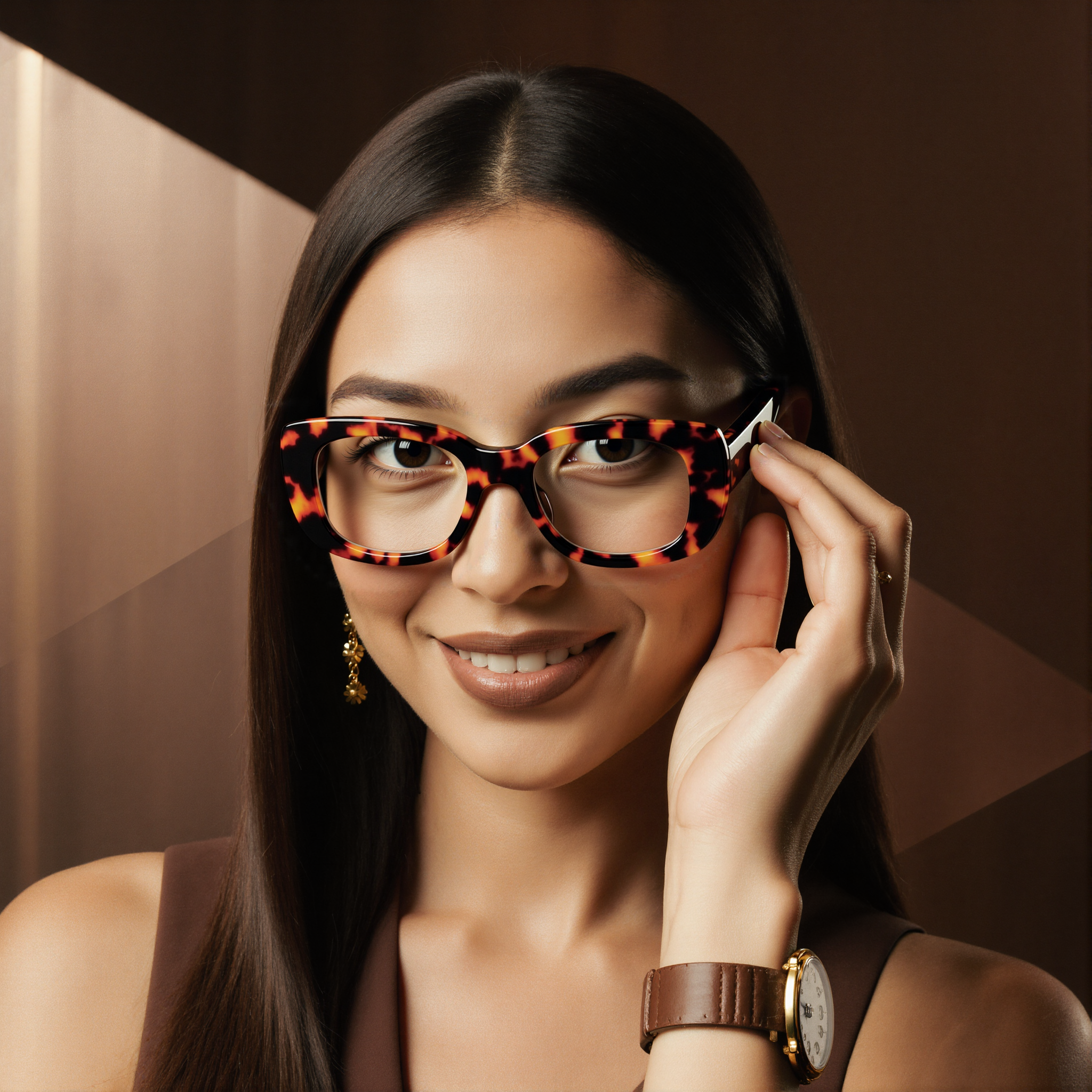 Occhiali da Vista Letitia Rettangolare Tartarugato