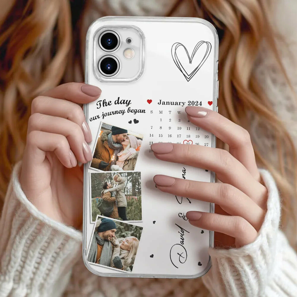 Personalized Mobile Phone Customized Couple Photo And Date Gift For Anniversary