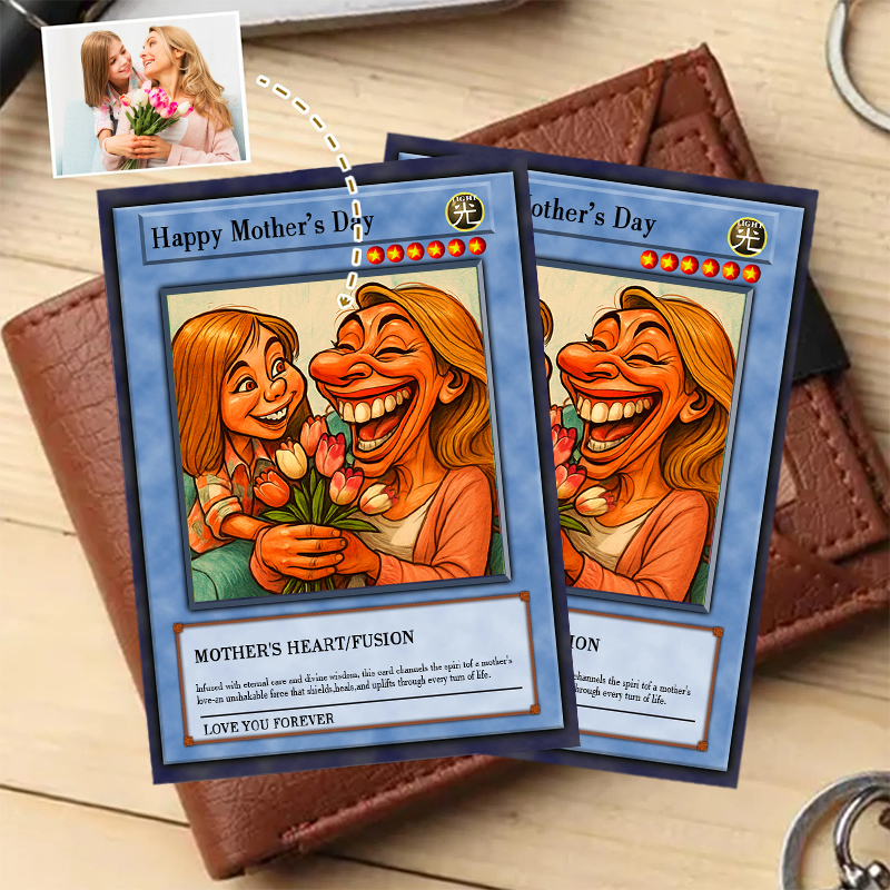 Personalized Funny Picture Poke Card Creative Gift for Mother