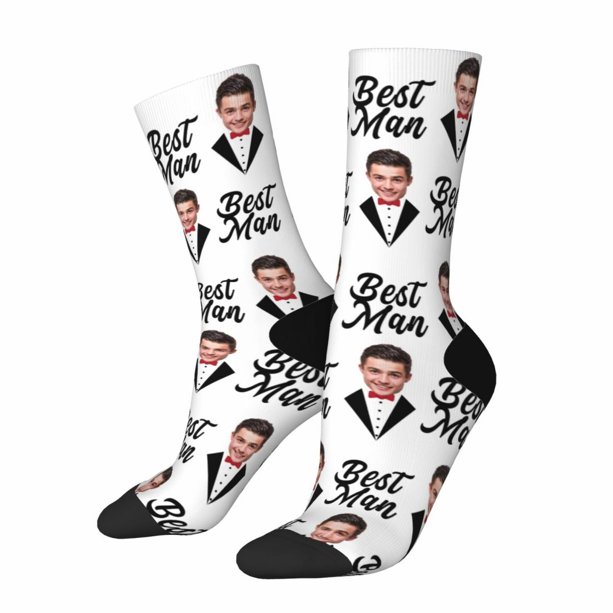 "Best Man" Personalized Face Socks Are the Best Gift for Him