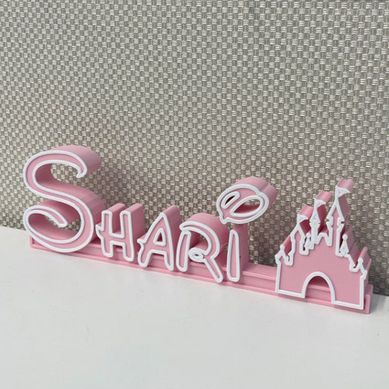 Personalized 3D Printed Name Ornaments Cute Home Decoration Christmas Gifts For Girls