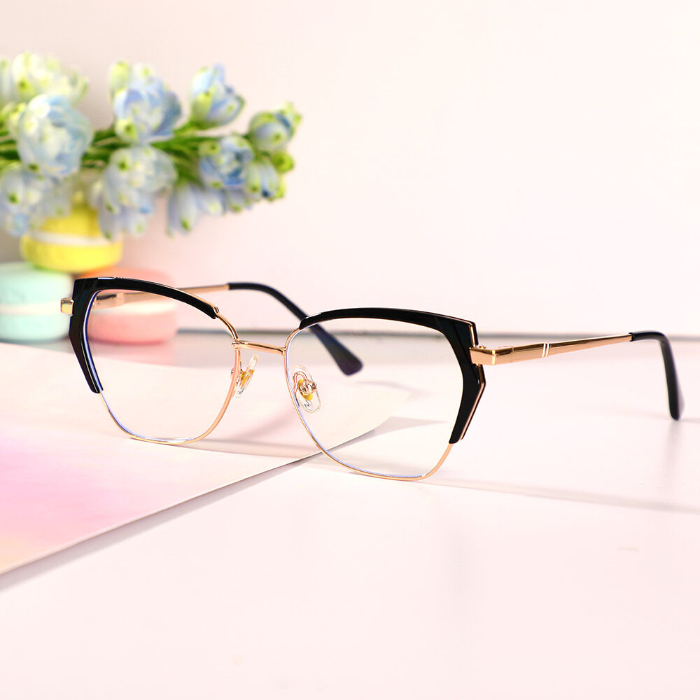 Beardd Cat Eye Schwarze Brille