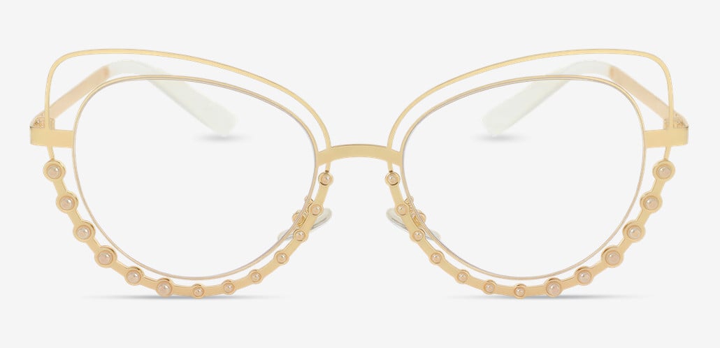 Belle Gold Cat Eye Glasses