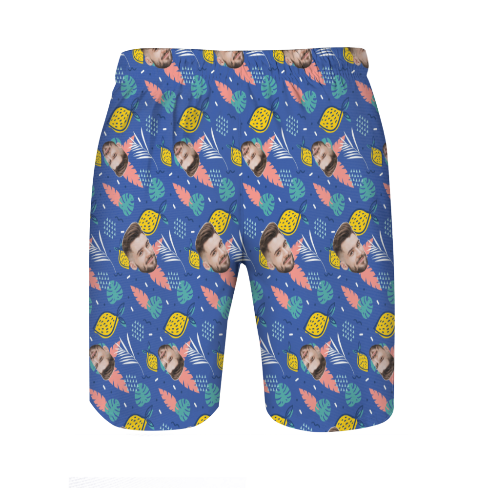 Personalisierte Foto Herren Strandshorts Kreatives Design Geschenk für Freund