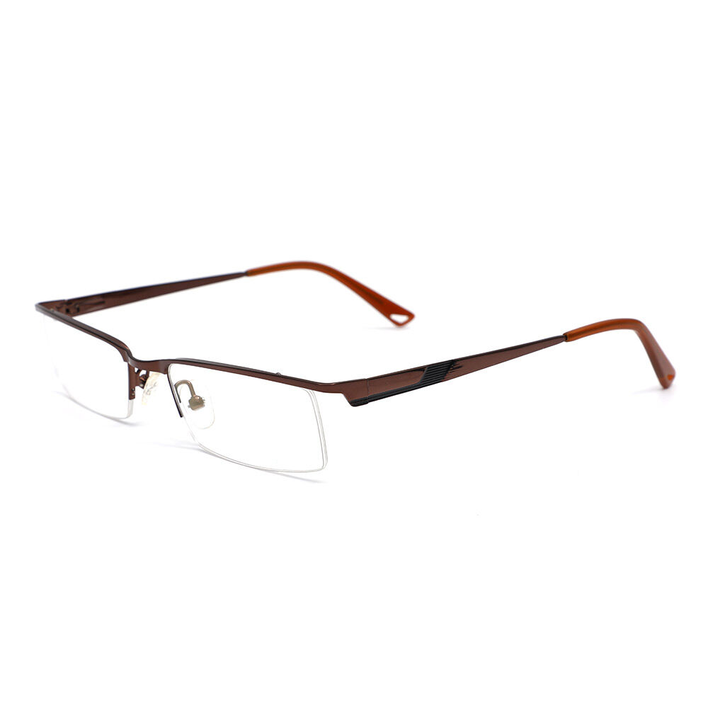 Hamilton Rectangle Brown Glasses