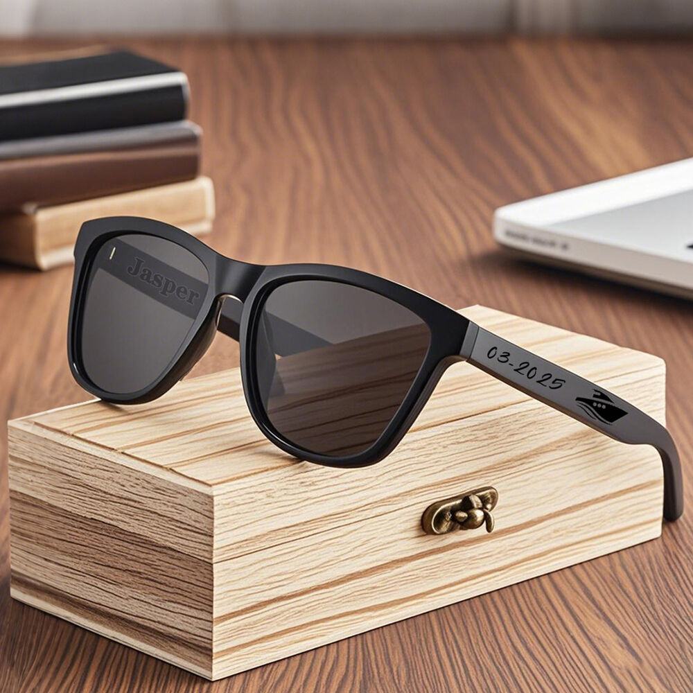 Gepersonaliseerde zonnebril met aangepaste tijd en reisteken Zeilervaring cadeau voor vrienden