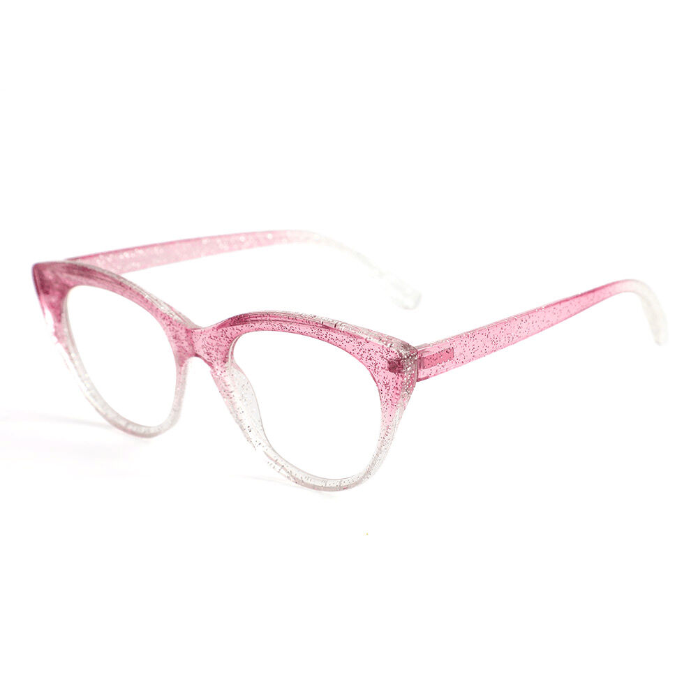 Eleanore Cat Eye Dunkelrosa Brille