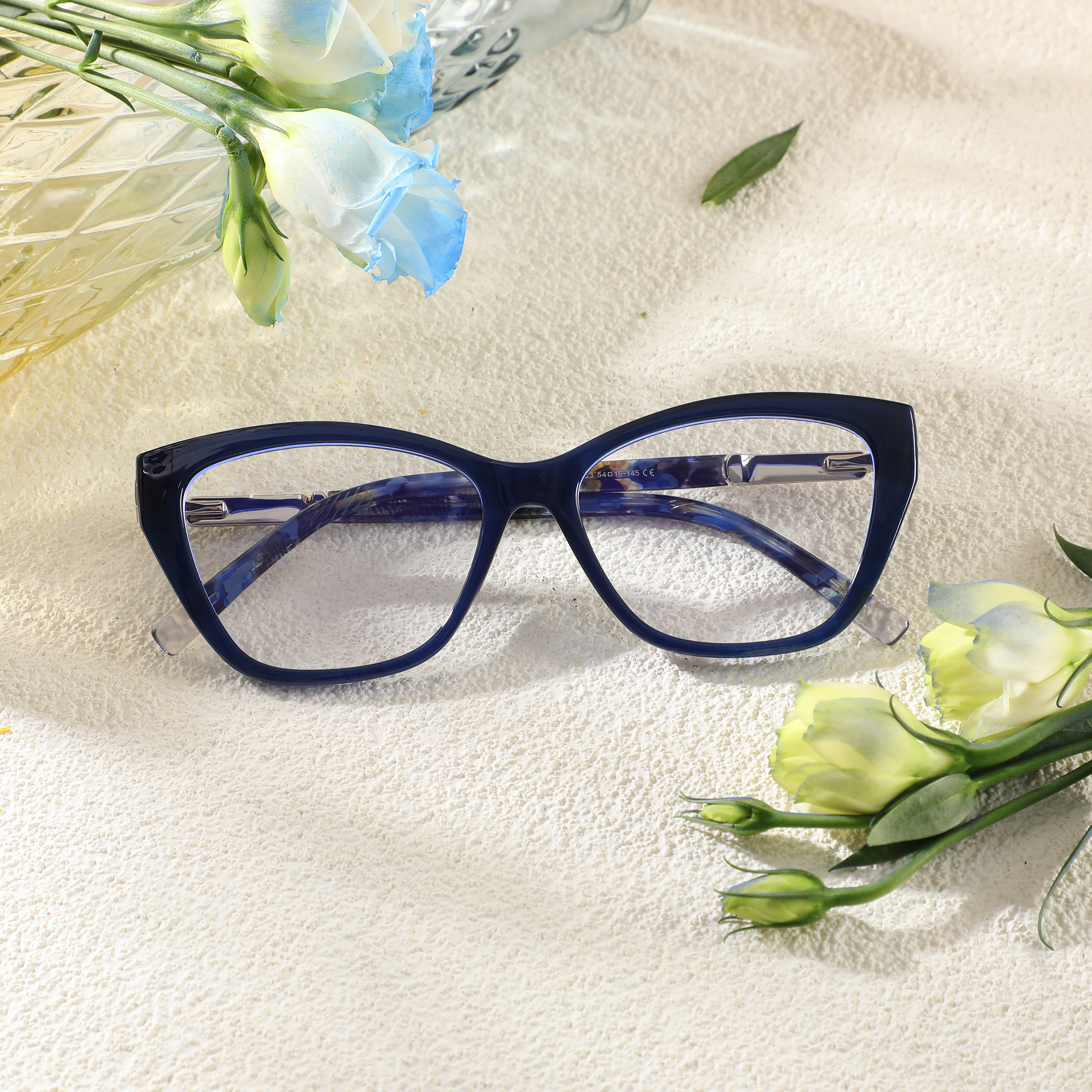 Colclough Cat Eye Blaue Brille