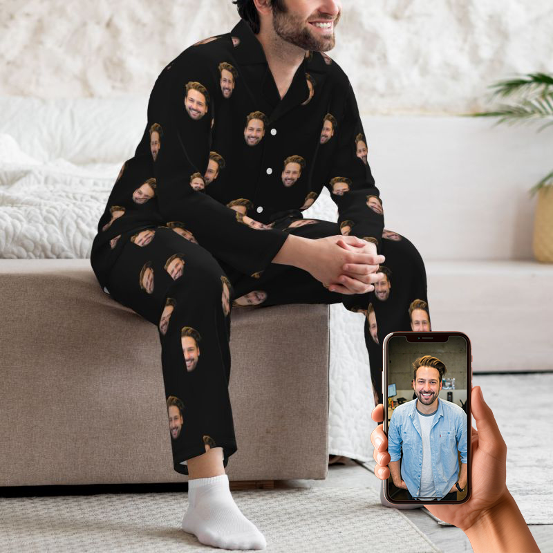 Personalized Pajamas Custom Photo and Color Design Your Own Attractive Gift for Loved One