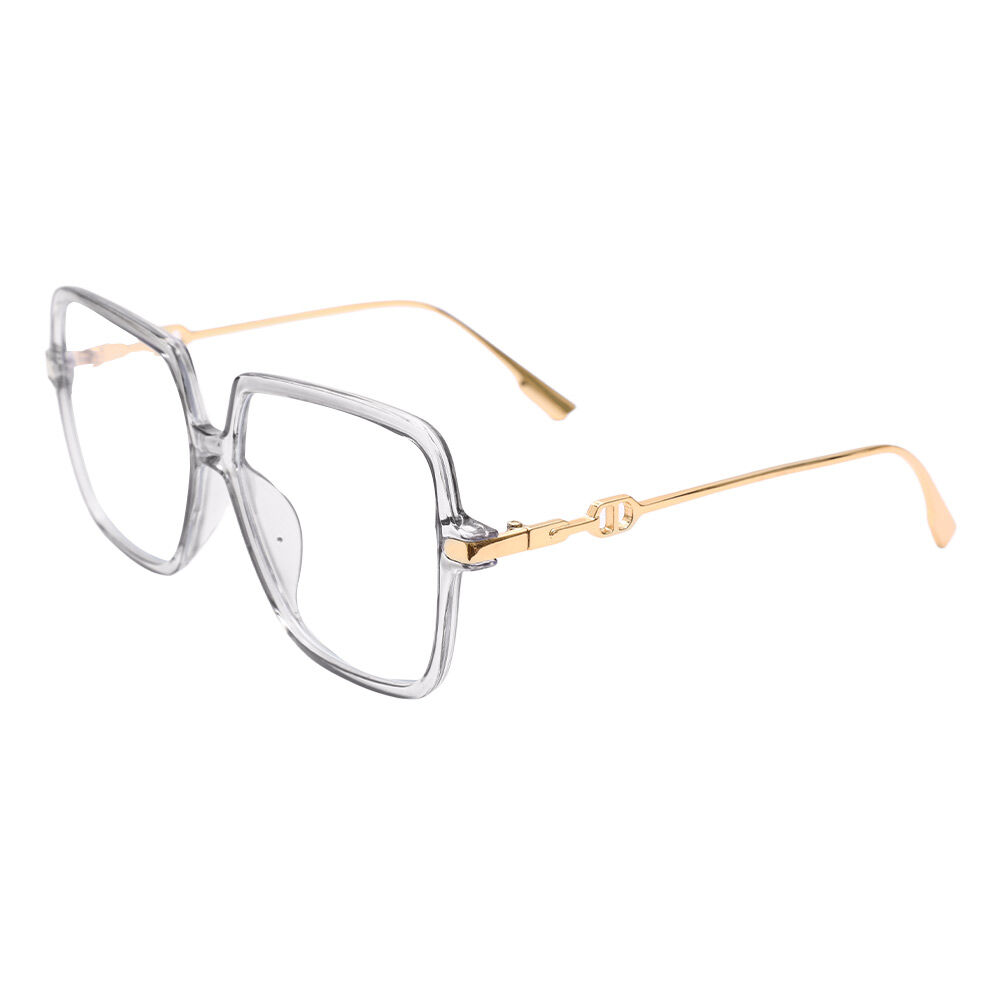 Irving Geometric Gray Glasses