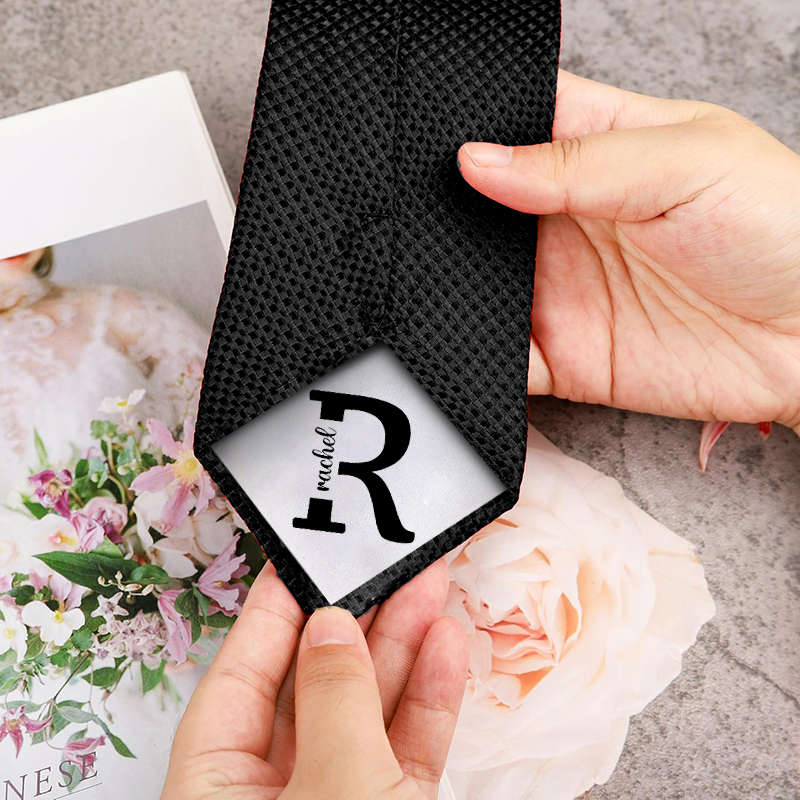 Custom Name Tie Perfect Gift for Father