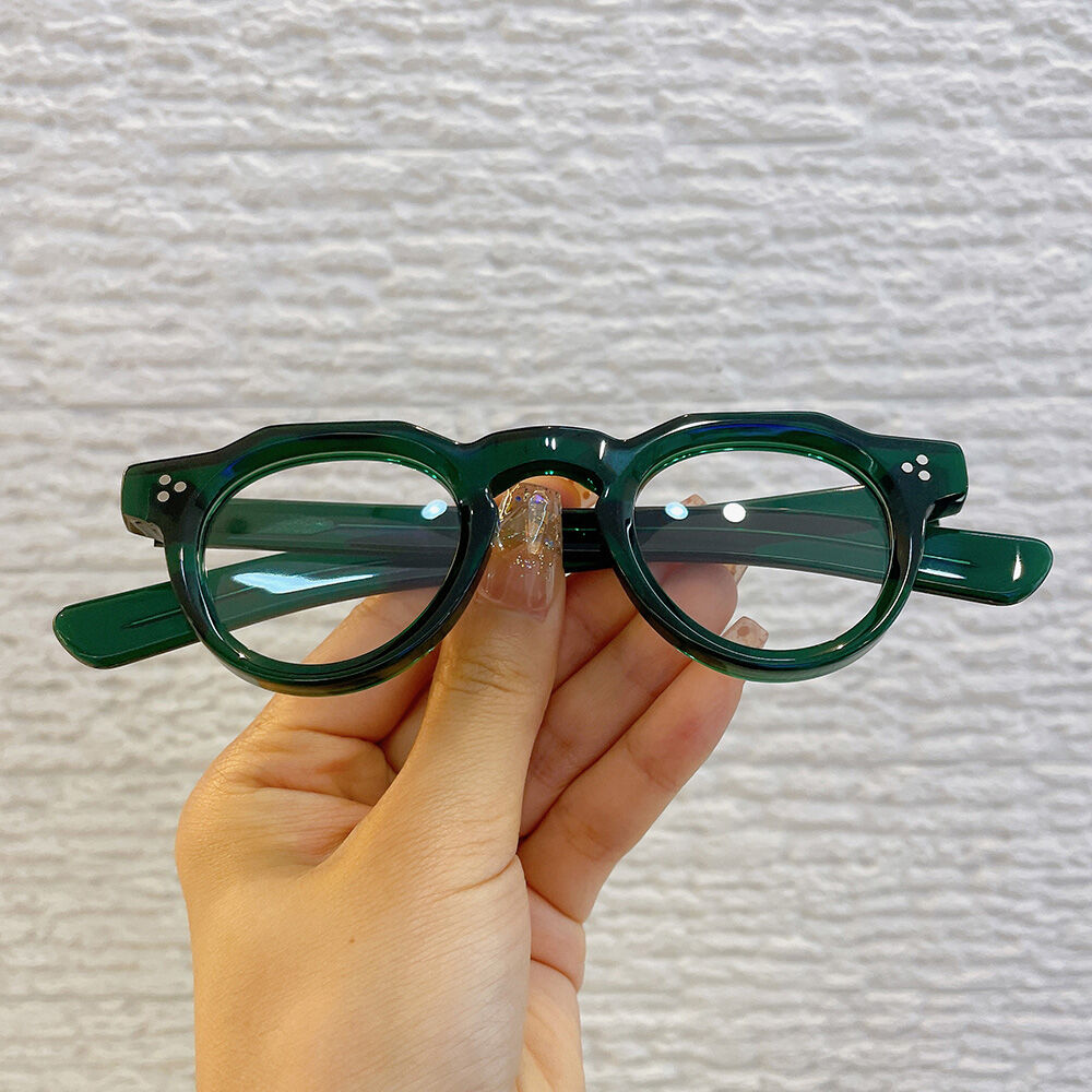 Cedrica Runde Grüne Brille