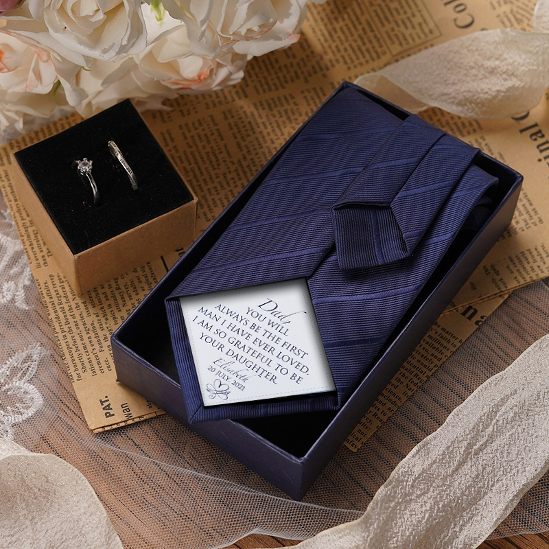 名入れ 日付け 父の日 ネクタイ オリジナル