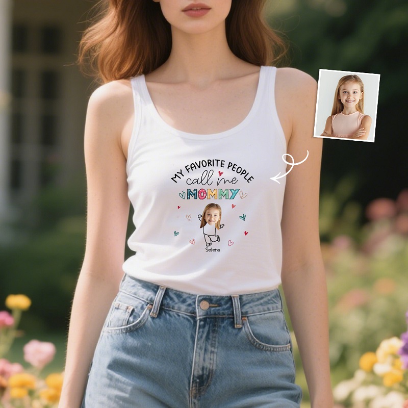 オーダーメイド タンクトップ  顔写真入り 名入り 母の日 ギフト