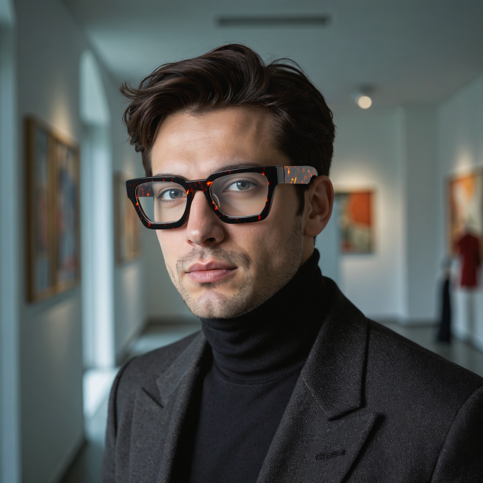 Eugene Square Tortoise Glasses