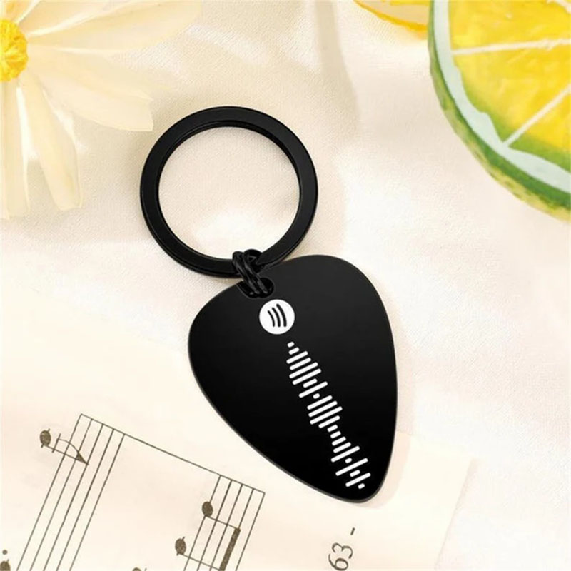 Scannable Spotify Code Custom Music Song Keychain for Lover