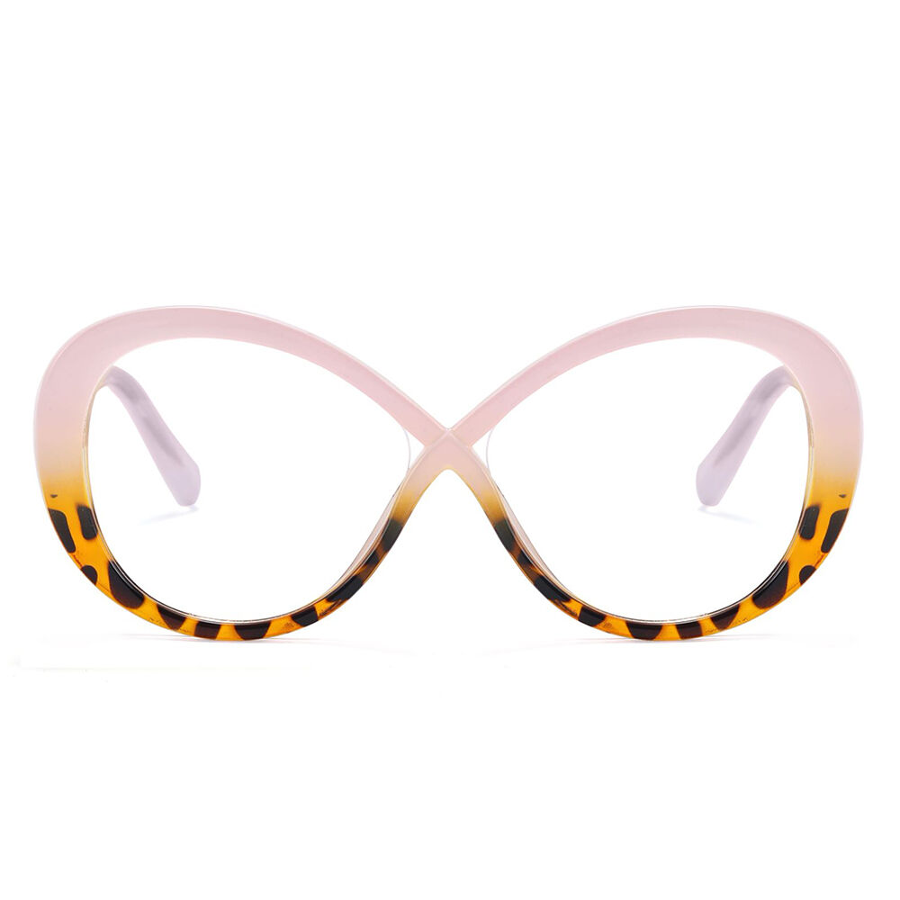 Destiney Round Pink Tortoise Glasses