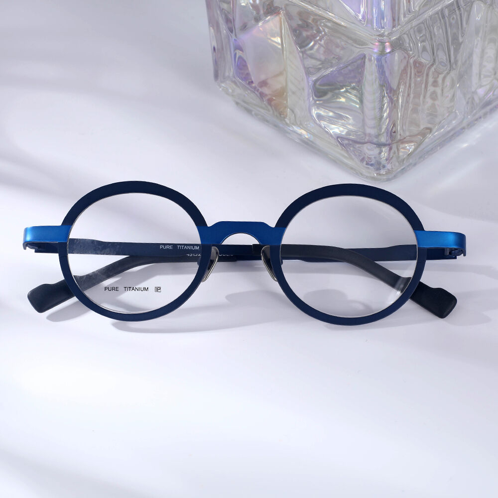 Machinist Round Blue Glasses