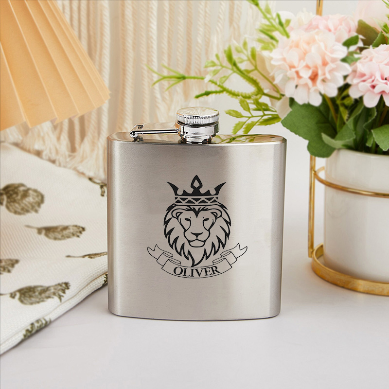 名入れ スキットル ステンレス ウイスキーボトル カスタマイズ